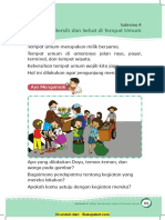 Subtema 4 Hidup Bersih Dan Sehat Di Tempat Umum PDF