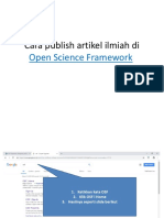 Cara Publish Artikel Ilmiah Di Open Science Framework