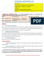 Scheme of Written Test: Syllabus