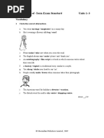 Voices 4 End-Of - Term Exam Standard Units 1-3: Vocabulary