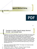 ANOVA For Taguchi Method Using Minitab: Slide 1