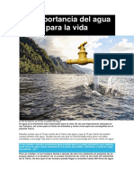 La importancia del agua: un recurso vital para la vida