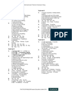 Advanced Tests Answer Key: Unit Test 1 Unit Test 3