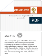 Natraj Plastic: Agricultural Products