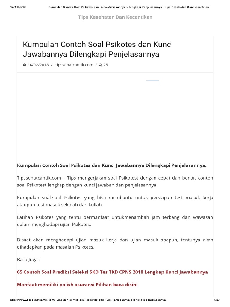 13 Contoh Soal Cpns 2018 Untuk Kesehatan Kumpulan Contoh Soal