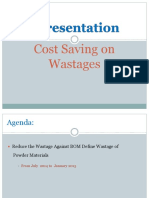 Reduce Wastage and Save Rs. 6.89 Million