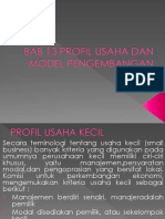 3 PPT Bab 13 Profil Usaha Dan Model Pengembangan