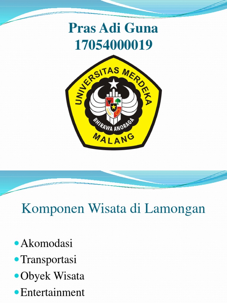 Pengantar Ilmu Pariwisata Kota Lamongan