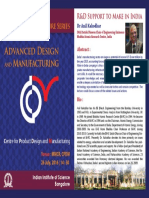 Advanced Design Manufacturing: Distinguished Lecture Series