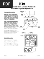 Intrinsically Safe Electro-Pneumatic Positioner Operating Manual