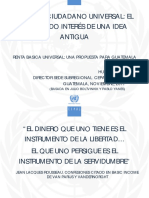 Renta Básica Universal Para Guatemala. Hugo Beteta