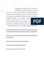 La Television Como Medio de Comunicacion Actual