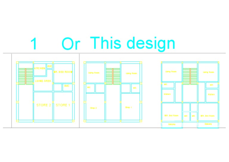 Store and Living Area Layouts | PDF