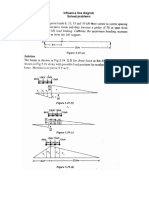 Influence Line Diagram Solved Problems