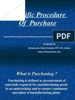 Scientific Procedure of Purchase: Presented by Intramantra Global Solution PVT LTD, Indore