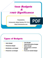 Various Budgets & Their Significance: Presented by Intramantra Global Solution PVT LTD, Indore