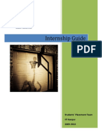 Internship Guide: Students' Placement Team IIT Kanpur 2009-2010