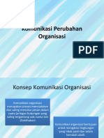 Komunikasi Perubahan Organisasi