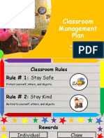 Classroom Management Plan