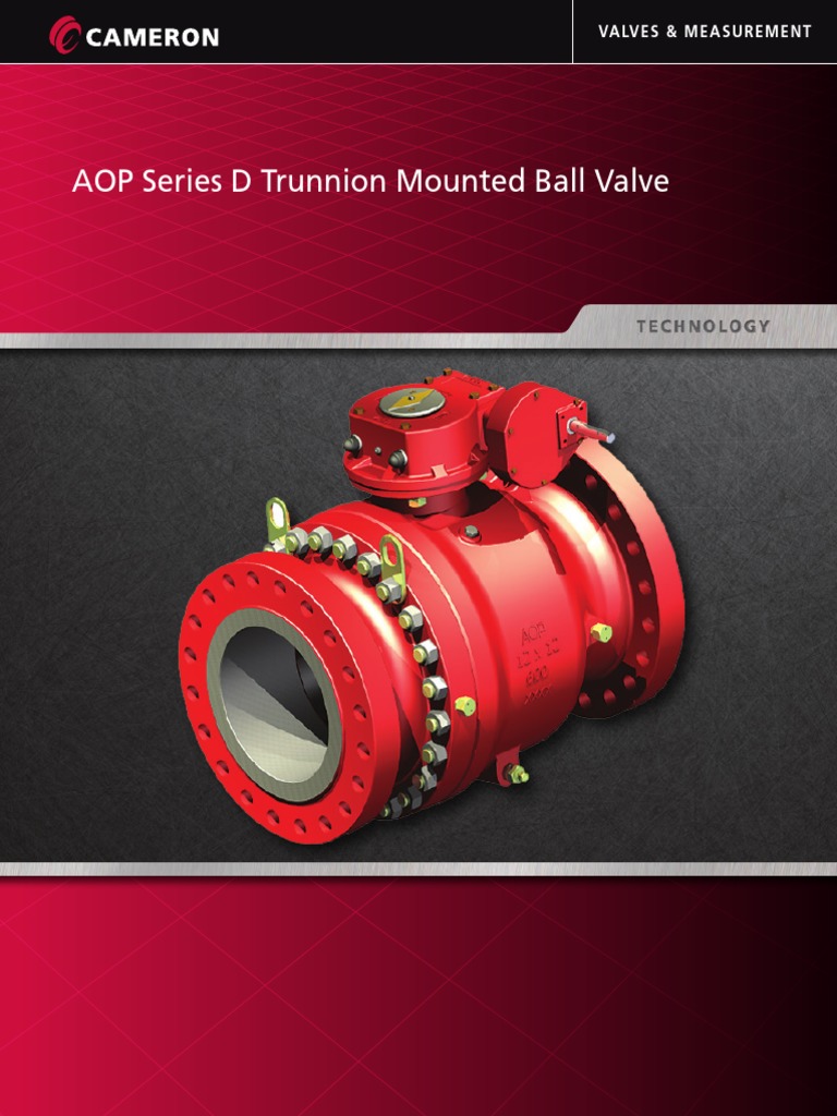 Aop Trunnion Ball Valves Brochure PDF Valve Mechanical Engineering