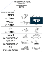 Land Animal Water Animal Air Animal Land Water Air: Transportation Transportation Transportation