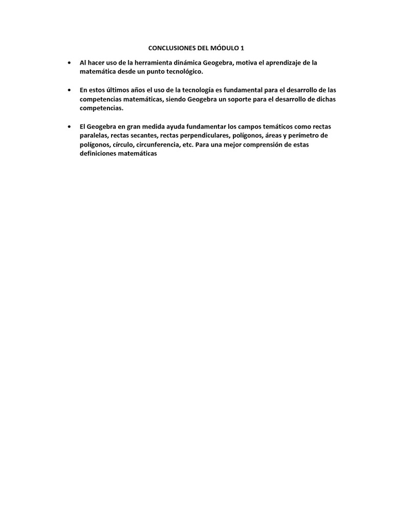 Conclusion Es | PDF | Ciencia y matemáticas