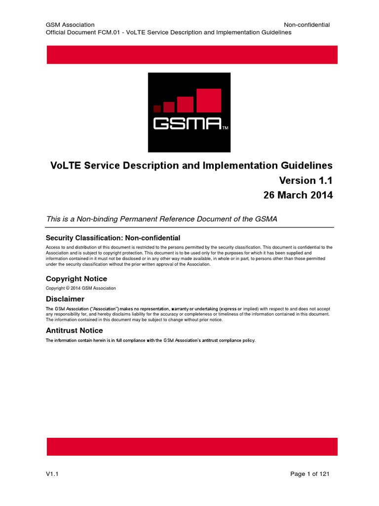 Volte Service Description and Implementation Guidelines 26 March 2014 ...