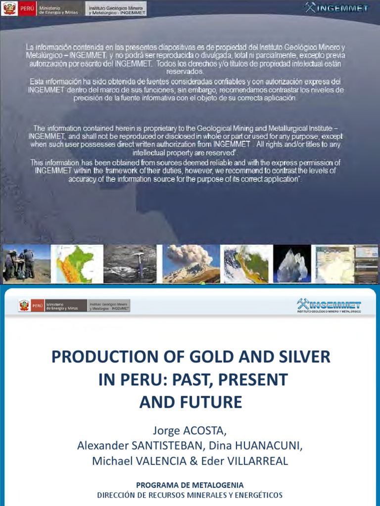 Gold and Silver Production in Peru | PDF | Gold | Gold Mining