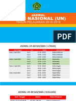 Jadwal UN & UAMBN 2018-2019 PDF