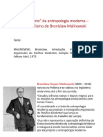 Aula Texto 02 - O Funcionalismo de Bronislaw Malinowski