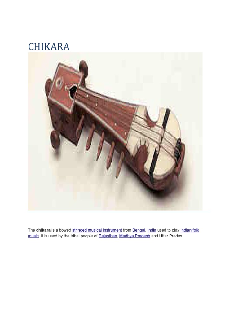 Chikara: Traditional Bowed Instrument | PDF | Art | Religion & Spirituality