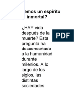 Tenemos Un Espíritu Inmortal