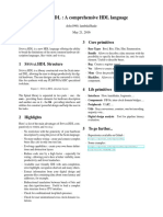 Spinal HDL: A comprehensive HDL language