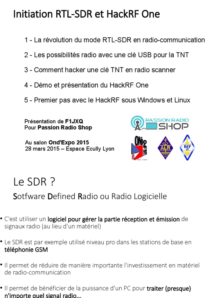 Logiciel SDRSharp pour Clé USB RTL-SDR