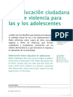 "Una educación ciudadana libre de violencia para las y los adolescentes"