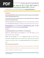 Out of Specification (OOS) and Out of Trend (OOT) Analysis in Pharmaceutical Manufacturing Investigations (MIR) : A Overview