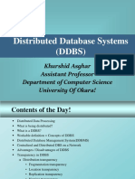 Distributed Database Systems (DDBS)