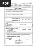 CA AOC-F-003a Operator Re-Validation Assesment Form 290708