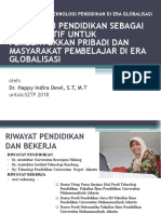 Teknologi Pendidikan Sebagai Alat Kreatif Untuk Pembentukkan Pribadi Dan Masyarakat Pembelajar Di Era Globalisasi