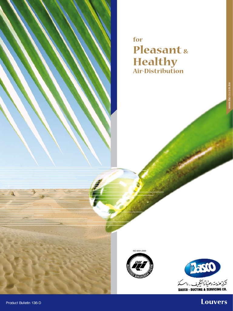 Dasco Louvers PDF | PDF | Sheet Metal | Duct (Flow)