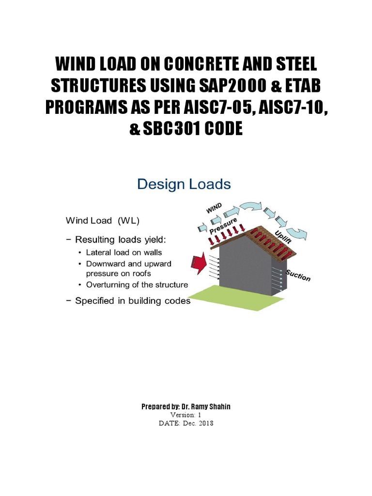 Wind Load On Concrete and Steel Structures Using Sap2000 & Etab ...