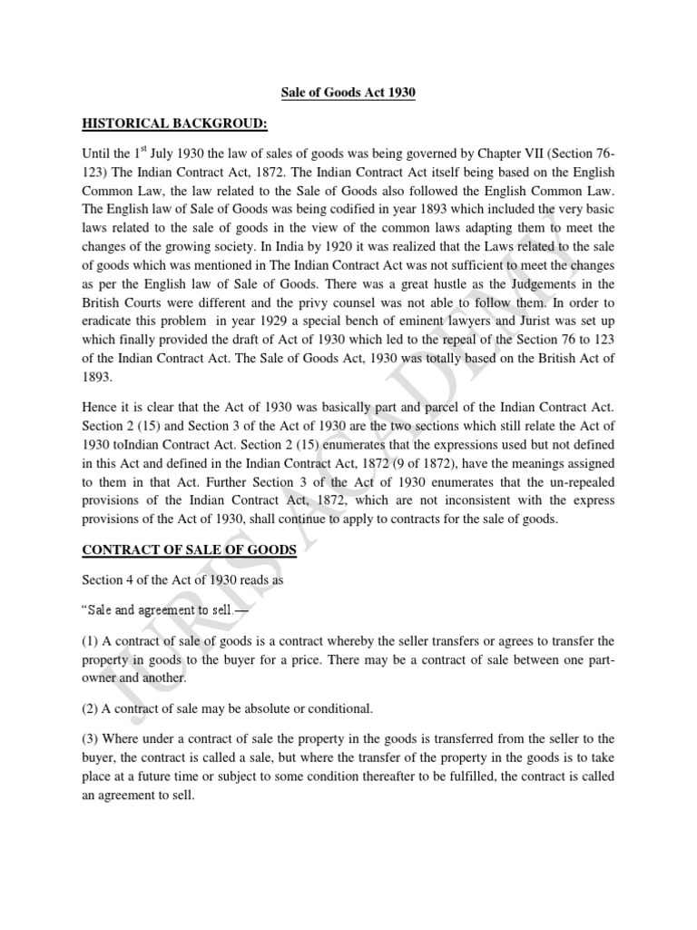 SALE OF GOODS ACT 1930 PDF DOWNLOAD visual data 6