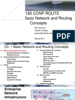 Cis185 ROUTE 1 BasicNetworkRoutingConcepts