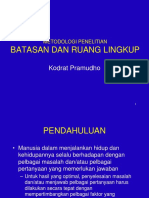 K 01 Batasan Dan Ruang Lingkup-Kodrat