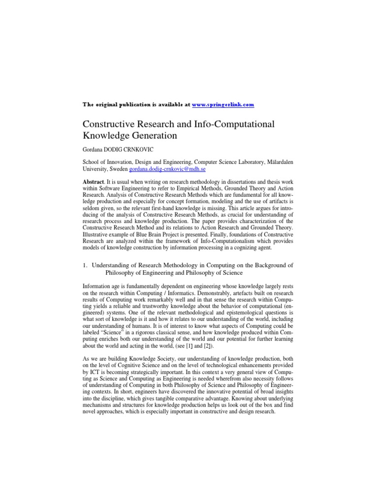 Report on Constructivism Theory Of Learning