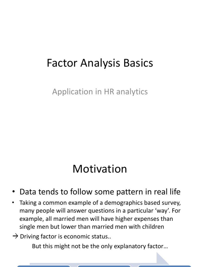 Factor Analysis in HR Analytics | PDF