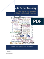 A Guide to Better Teaching Resumo