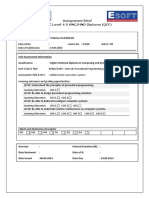 Assignment Brief BTEC Level 4-5 HNC/HND Diploma (QCF) : Merit and Distinction Descriptor