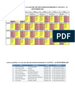 Jadwal Jaga Ruangan Co-Ass SMF THT Kelompok 9B Periode 27 Agustus - 22 September 2018