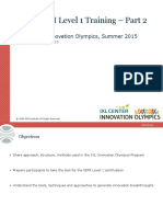 GIM Institute Level 1 Training 2015 - IXL Innovation Olympics - Part 2